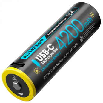 Аккумулятор NITECORE NL2142LTHPR 21700 USB-C 21096 Аккумулятор NITECORE NL2142LTHPR 21700 USB-C 21096