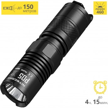 Фонарь NITECORE P05 BLACK CREE XM-L2 U2 15805