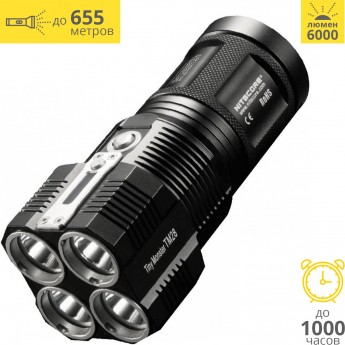 Фонарь NITECORE TM28 комплект 4*18650 3100 mAh CREE 4*XHP35 HI 16106 Фонарь NITECORE TM28 комплект 4*18650 3100 mAh CREE 4*XHP35 HI 16106